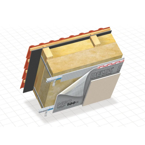 DELTA®-NEOVAP 100R – Barriera vapore e aria riflettente per tetti e pareti