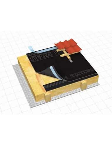 DELTA-EXXTREM: Membrana Traspirante ad Alta Resistenza Termica e UV | Ideale per Pannelli Fotovoltaici