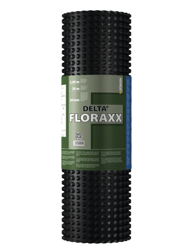 Membrana alveolare drenante per giardini pensili con riserva d’acqua