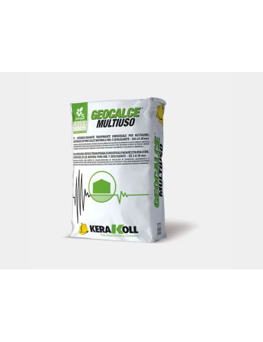 KERAKOLL GEOCALCE MULTIUSO - INTONACO-RASANTE TRASPIRANTE UNIVERSALE