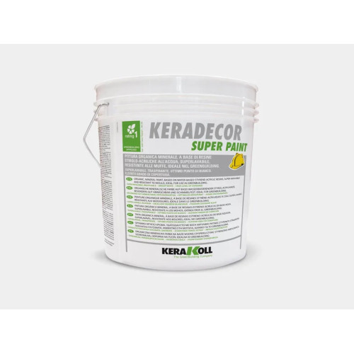 Keradecor Super Paint: Pittura Superlavabile Antimuffa | Interni GreenBuilding