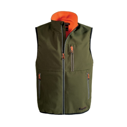 Gilet da lavoro softshell Kapriol leggero con zip