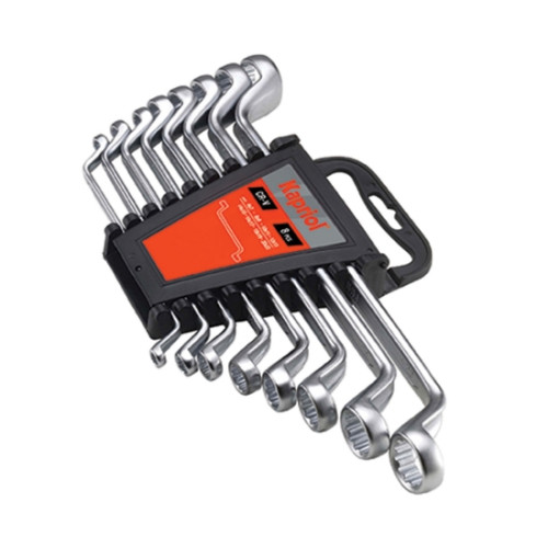 Set chiavi poligonali doppie 8 pezzi cromo-vanadio