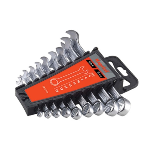 Set chiavi combinate forchetta e poligonali 9 pezzi