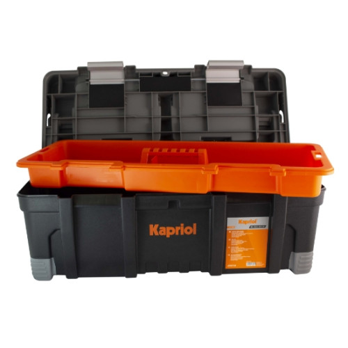 Cassetta porta utensili grande con organizer e vassoio