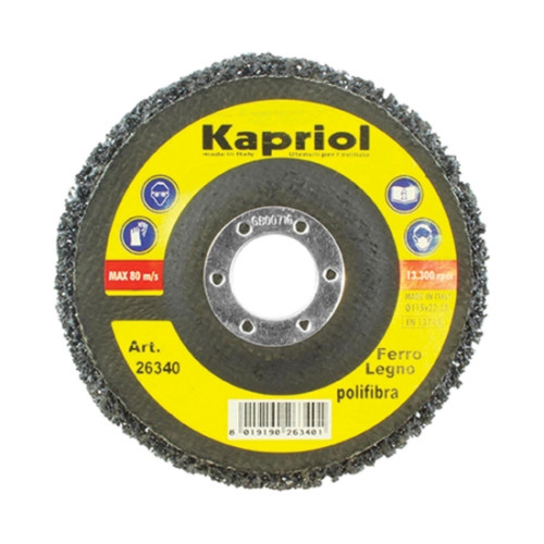 Disco pulitore Kapriol per smerigliatrice: rimuove ruggine e vernice