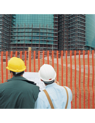 Rete da Cantiere in Polietilene Mono-orientata a Maglia Ovoidale