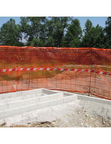 Rete da Cantiere HDPE con Banda Rifrangente “Lavori in Corso”