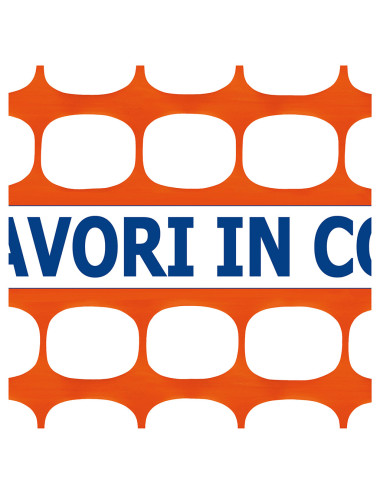 TENAX AREA CANTIERE RETE DA CANTIERE IN HDPE, MAGLIA 45x40 mm, PESO 150 g/m²