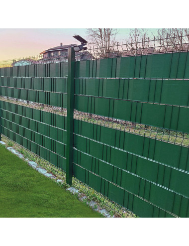 Strisce Schermanti PVC per Recinzioni 0,19×35 m con Clip