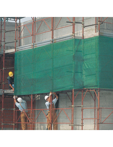 TENAX COVERET OC RETE PER PONTEGGI, TESSUTA IN HDPE CON OCCHIELLI, PESO 50 g/m²