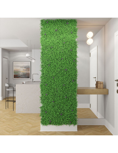 Siepe Artificiale Liriope a Pannelli – Giardino Verticale Modulare