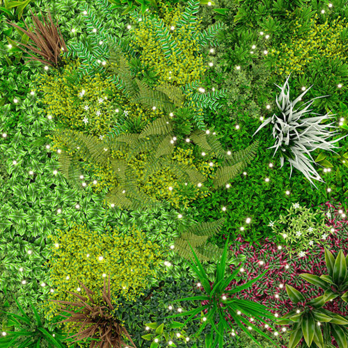 Siepe Artificiale Jungle LED a Pannelli – Giardino Verticale con Luci