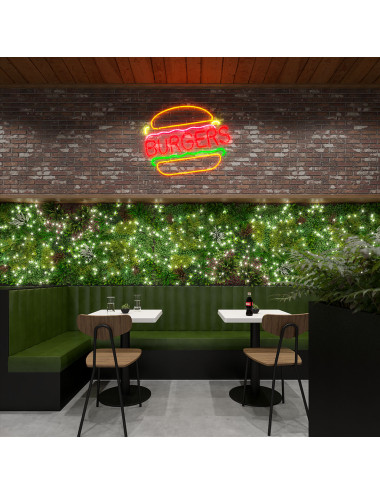 Siepe Artificiale Jungle LED a Pannelli – Giardino Verticale con Luci