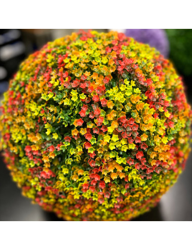 TENAX FOLIAGE BLOOM SFERA DECORATIVA ARTIFICIALE ISPIRATA AI COLORI DEL FOLIAGE