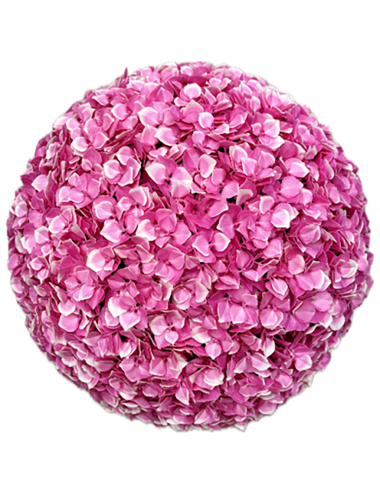 TENAX HORTENSIA BLOOM SFERA DECORATIVA ARTIFICIALE ISPIRATA ALL'ORTENSIA, IN DISPONIBILE LILLA E ROSA