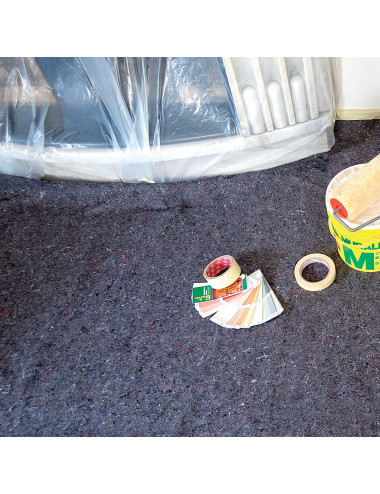 Telo Protettivo in Cotone Rigenerato con Film PE | Impermeabile e Antiscivolo