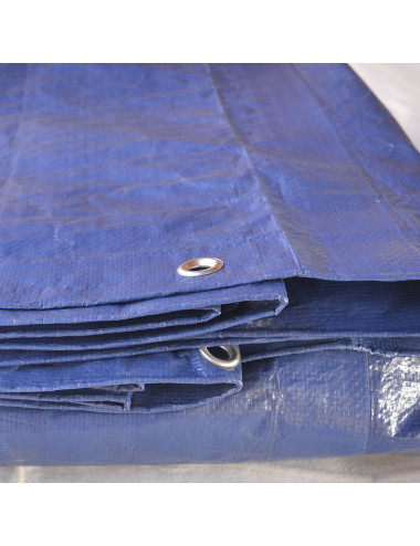 Telo Occhiellato Impermeabile PE | Copritutto Resistente UV e Antistrappo