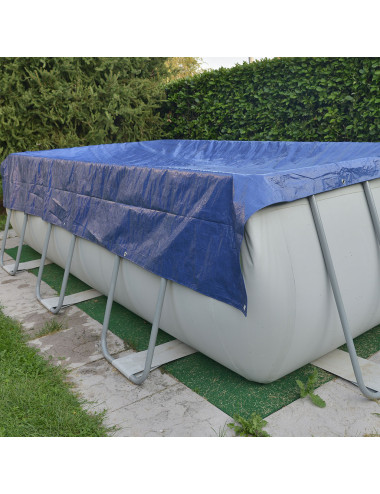 Telo Occhiellato Impermeabile PE | Copritutto Resistente UV e Antistrappo