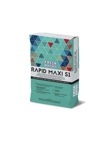 FASSA RAPID MAXI S1 ADESIVO PER PAVIMENTI E RIVESTIMENTI IN INTERNO/ESTERNO