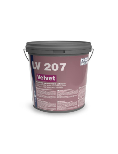 FASSA LV 207 VELVET IDROPITTURA SUPERLAVABILE VELLUTATA