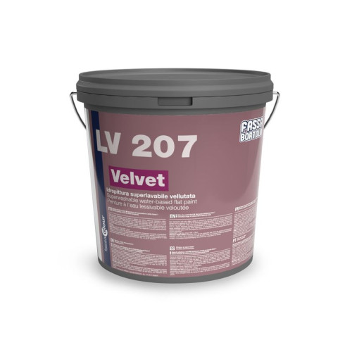 LV 207 VELVET | Idropittura Vellutata per Interni Bianca e Colorata