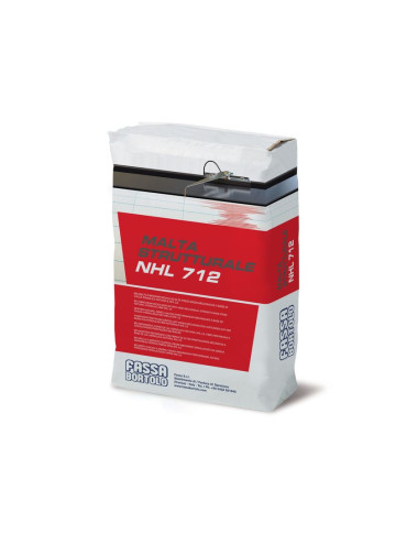 FASSA MALTA STRUTTURALE NHL 712 BIO-MALTA FIBRORINFORZATA AD ALTE PRESTAZIONI MECCANICHE