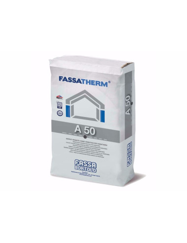 FASSA BORTOLO A 50 COLLANTE EDILE A BASE CEMENTIZIA BIANCO E GRIGIO