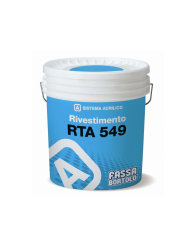 FASSA BORTOLO RTA 549 RIVESTIMENTO ACRILICO PER SUPERFICI TERMO COIBENTATE