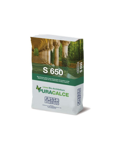 FASSA BORTOLO S 650 BIO-RINZAFFO BIANCO PER IL RISANAMENTO DI MURATURE UMIDE