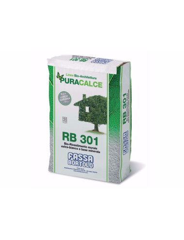 FASSA BORTOLO RB 301 BIO-RIVESTIMENTO MURALE EXTRA BIANCO A BASE MINERALE