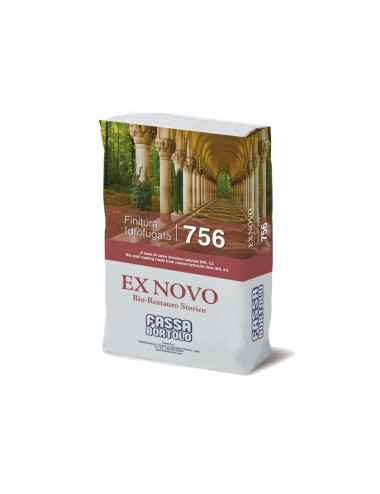 FASSA BORTOLO FINITURA IDROFUGATA 756 BIO-RIVESTIMENTO MURALE IDROFUGATO A BASE DI CALCE IDRAULICA