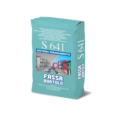 S 641: Rinzaffo per Murature Umide | Malta Antisale Resistente ai Solfati