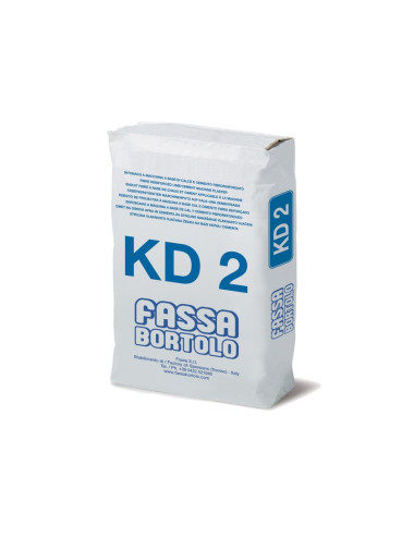 FASSA BORTOLO KD 2 INTONACO FIBRORINFORZATO A BASE DI CALCE E CEMENTO