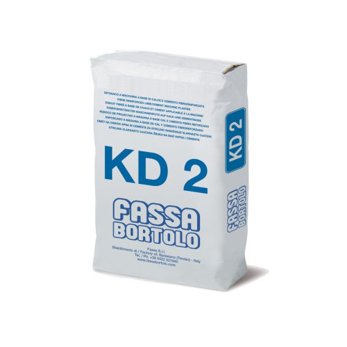 KD 2: Intonaco di Fondo con Fibre Anti-Ritiro per Interni ed Esterni