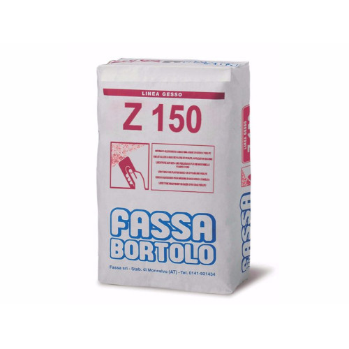 Z 150: Intonaco di Fondo Monostrato a Base di Gesso e Perlite per Interni