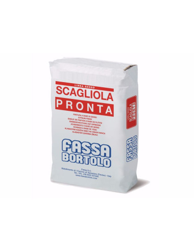 FASSA BORTOLO SCAGLIOLA PRONTA INTONACO E LISCIAURA A BASE DI GESSO