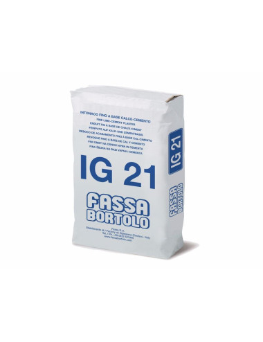 FASSA BORTOLO IG 21 INTONACO DI FINITURA A BASE DI CALCE E CEMENTO