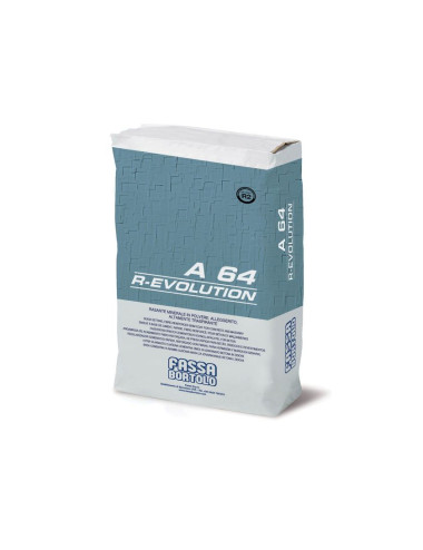 FASSA BORTOLO A 64 R-EVOLUTION RASANTE MINERALE FIBRORINFORZATO IDROFUGATO
