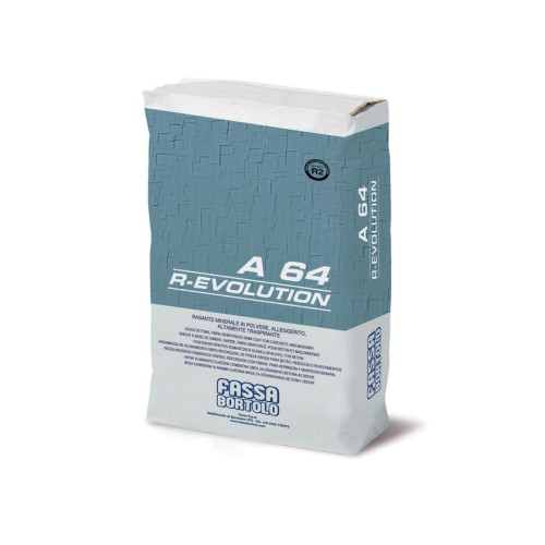 A 64 R-EVOLUTION: Rasante Minerale Fibrorinforzato per Interni ed Esterni