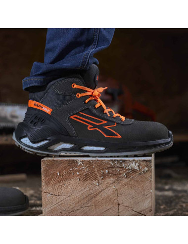 Scarpe antinfortunistiche alte U-Power Red 360 | Nabuk idrorepellente