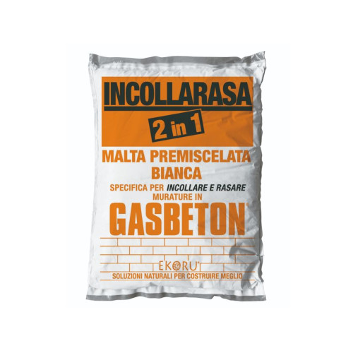 Malta INCOLLARASA bianca | Collante e rasante GASBETON®