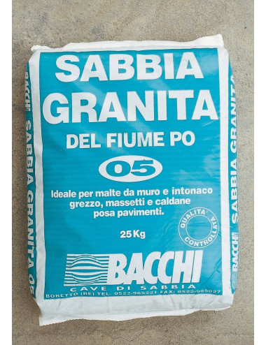 BACCHI SABBIA GRANITA SABBIA DI FIUME