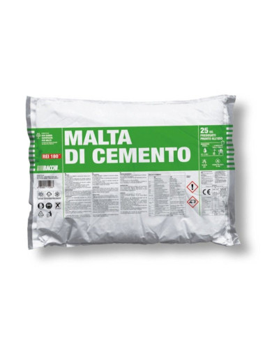 BACCHI MALTA DI CEMENTO MALTA CEMENTIZIA IN SACCO PREDOSATA