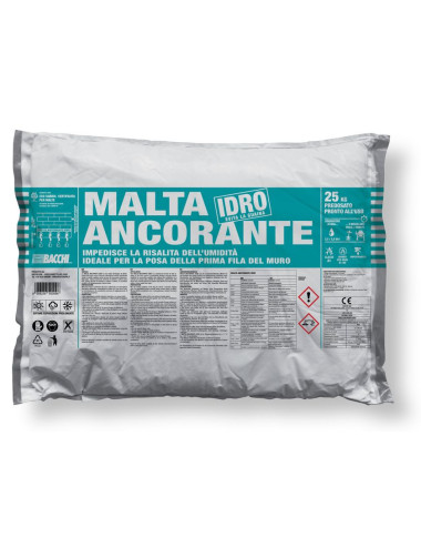 BACCHI MALTA ANCORANTE IDRO MALTA M10 IDROFOBIZZATA PER POSA PRIMO CORSO MURATURA