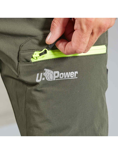 PANTALONI DA LAVORO U-POWER HARMONY VERDE SCURO