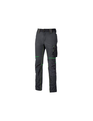 PANTALONI DA LAVORO U-POWER WORLD ASPHALT GREY / GREEN