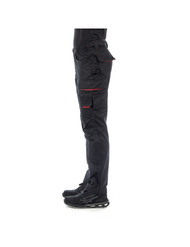 PANTALONI DA LAVORO U-POWER SMILE BLACK CARBON