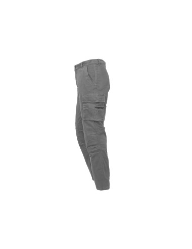 Pantalone da lavoro Slim Fit in cotone elasticizzato effetto délavé
