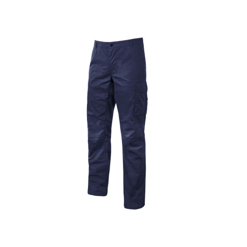 Pantalone da lavoro Slim Fit in cotone elasticizzato effetto délavé